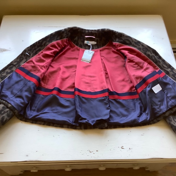 NEW with Tags BODEN Horsell leopard print cropped Jacket Coat UK 14 US 10 - Picture 10 of 11